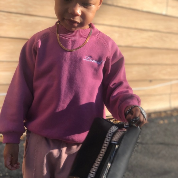 Pink mock neck sweatshirt - Picture 4 of 5